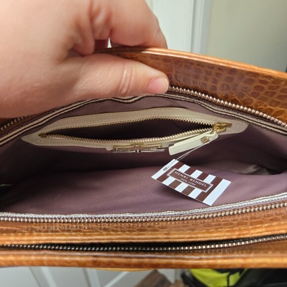 Henri Bendel Snake Yellow Multi E-Z Girl Shoulder Bag - Picture 11 of 13